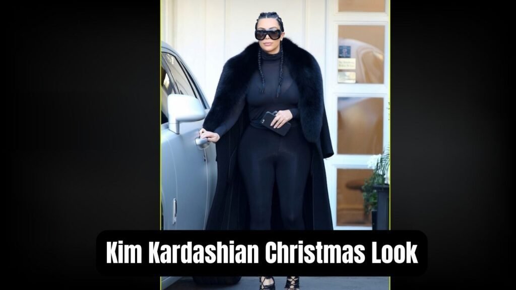 Kim Kardashian Christmas look
